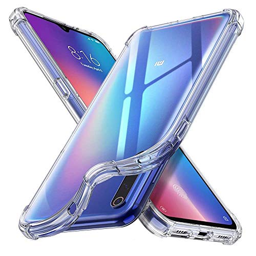 ebestStar - Funda Compatible con Xiaomi Mi 9 SE Carcasa Gel Silicona, ángulos Reforzados, Ultra Claro Case Cover, Transparente [Mi 9 SE: 147.5 x 70.5 x 7.5mm, 5.97'']