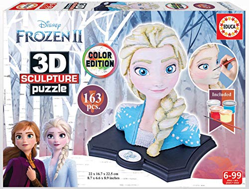 Educa - Frozen II 3D Sculpture Puzzle, Multicolor (18374)