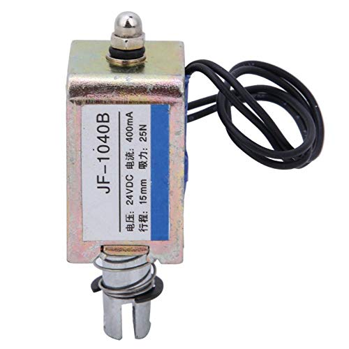 Electroimán de alambre de cobre estañado de baja fricción Electroimán de CC JF-1040B Electroimán de solenoide Tipo Push-Pull para máquinas expendedoras Componentes electrónicos