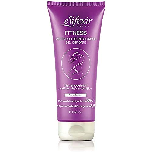 Elifexir Fitness - Gel Remoldeador | Crema Corporal Reafirmante | Crema Reductora Cartucheras | Define y Tonifica | Potencia los Resultados del Deporte | Café Verde y C.P Carnitina - 200 ml