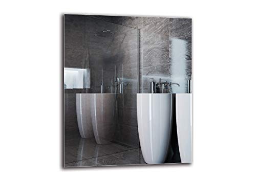 Espejo Standard - Espejo sin Marco - Dimensiones del Espejo 50x60 cm - Espejo de baño - Espejo de Pared - Baño - Sala de Estar - Cocina - Hall - M1ST-01-50x60 - ARTTOR