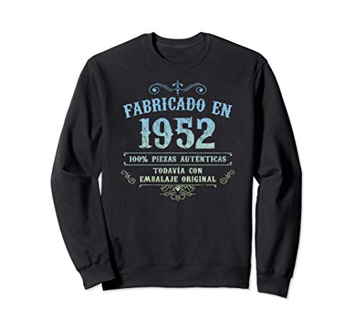 Fabricado En 1952 Vintage Original 69 Cumpleaños Sudadera