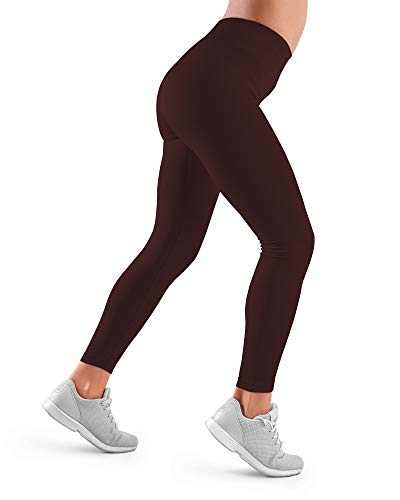 Farmacell 609H (Borgoña, M) Leggings Mujer Fitness Deportivos Elastizados Aislamiento Térmico Yoga Gimnasio