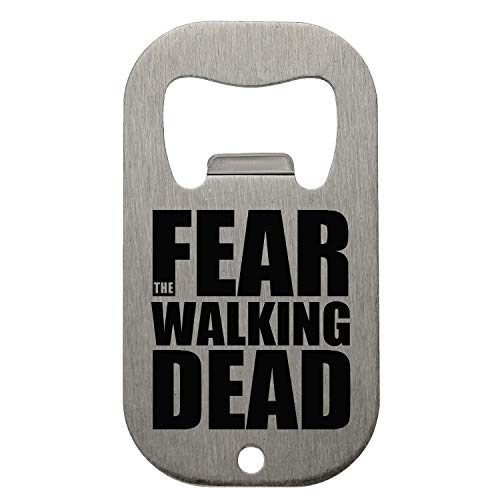 Fear The Walking Dead All Black Poster Abrebotellas Bottle Opener