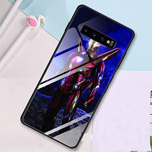 Funda básica para teléfono móvil Marvel Avengers Print vidrio templado fundas para Samsung Galaxy S10 S8 S9 Plus S10e Note 9 10 10Plus A50 A30 Cover Coque (9, Samsung S8)