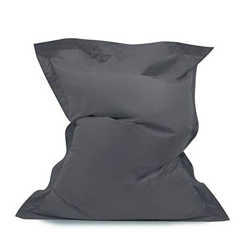 Funda de sofá Cuadrada Sillas sin Relleno Asiento de Tumbona Impermeable Puff Sofá Tatami Muebles de Sala de Estar (Color: Gris Oscuro 100x130cm)