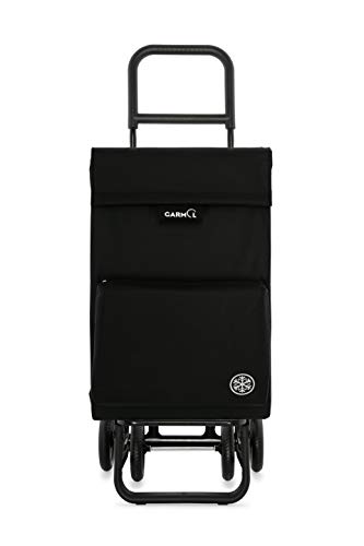 Garmol Carro Compra, Negro, 56L