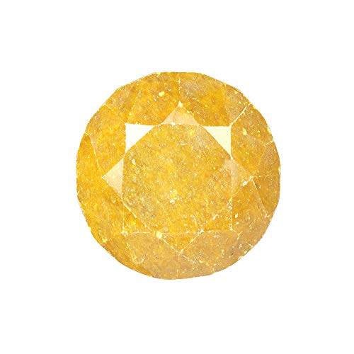 GEMHUB 1522.00 Quilates Forma Redonda Amarillo Zafiro Grande Tamaño Piedra Preciosa Para Decoración Artesanía Idea