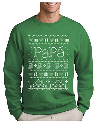 Green Turtle Sudadera para Hombre - Regalo Papa Navidad Original Jersey Navideño Padre XX-Large Verde