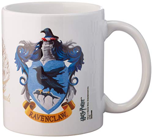 Harry Potter MG22488 "Ravenclaw Crest" Ceramic Mug - White , 11 oz/315 ml