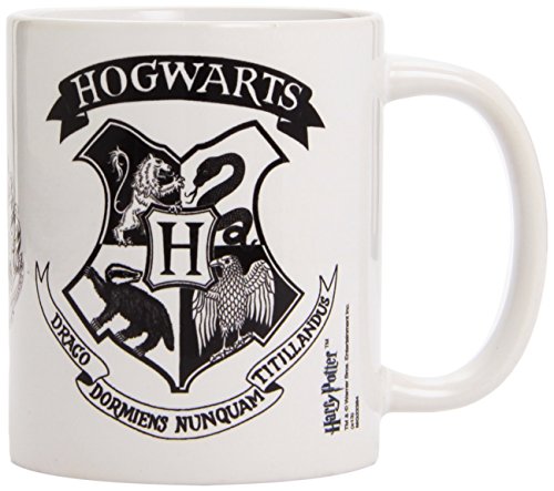 Harry Potter - Taza Hogwarts Crest Black, 320ml