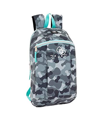 Hello Kitty Camo Mochila Tipo Casual, Senderismo