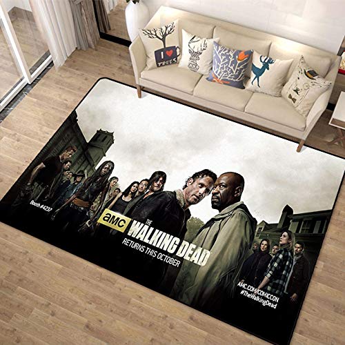 Hiemycop Alfombra De Felpudo Walking Dead Alfombra Piso Dormitorio Sala De Estar Felpudo Exterior Alfombra Antideslizante Alfombra 160X230Cm