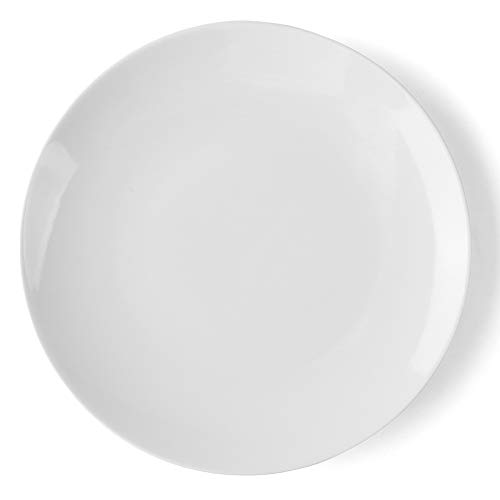 Holst Porcelana mA 140 Porcelana placa y Jumbo Plato redondo 40 cm "Maxima, color blanco, 40.1 x 40.1 x 4.5 cm