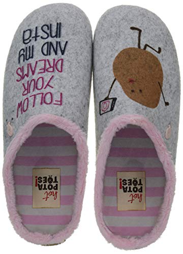 HOT POTATOES Kontich, Pantuflas Mujer, Color, 39 EU