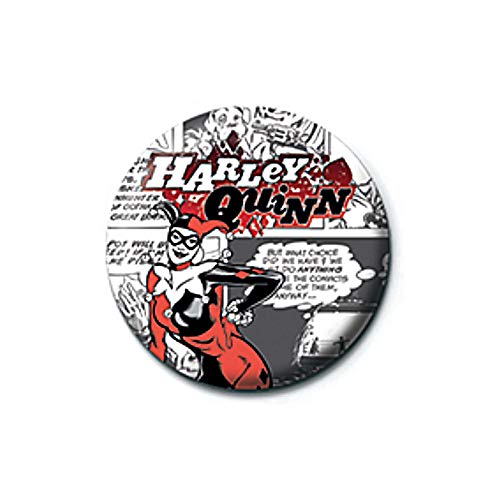 Insignia de botón original de DC Comics Harley Quinn AKA
