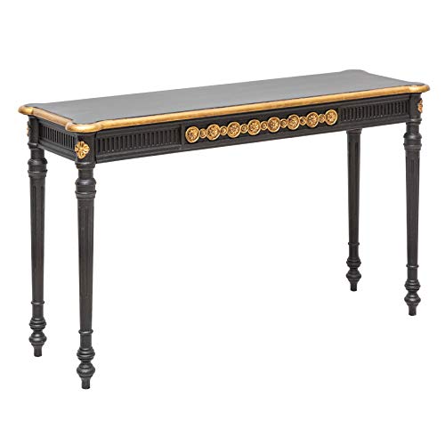 Invicta Interior Mesa de Consola Elegante en Estilo Barroco - Venice - 125cm, Color Negro/Oro