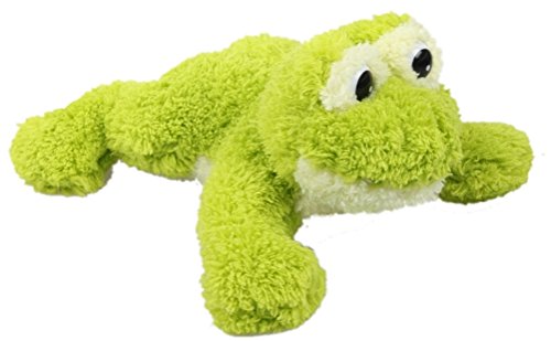 Inware Peluche suave de rana extraña acostada Verde