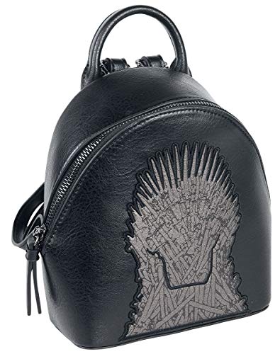 Juego de Tronos Danielle Nicole - Iron Throne Mujer Mini Mochilas Negro, poliuretano, poliéster,