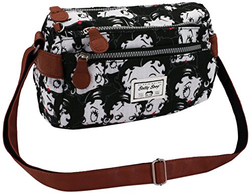 Karactermania Betty Boop Noir Bolsos Bandolera, 24 cm, Negro