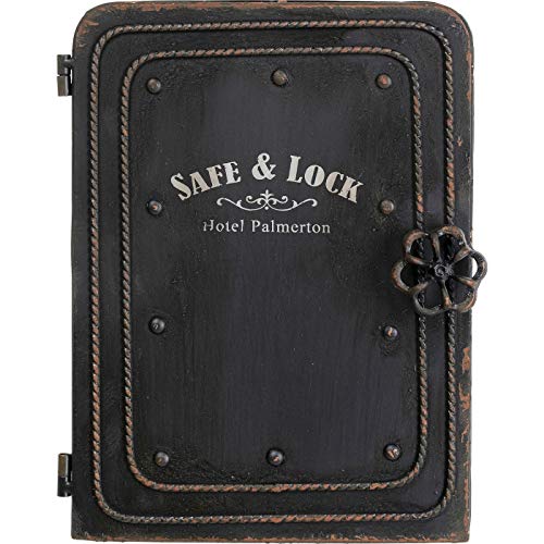 Kare Schlüsselkasten Armario Llavero Safe, Negro, 31 x 13 x 24 cm, Metal