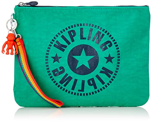 Kipling IAKA L WRISTLET, Monederos para Mujer, Multicolor (Rainbow White), 28x21.5x1 cm, Pack de 3