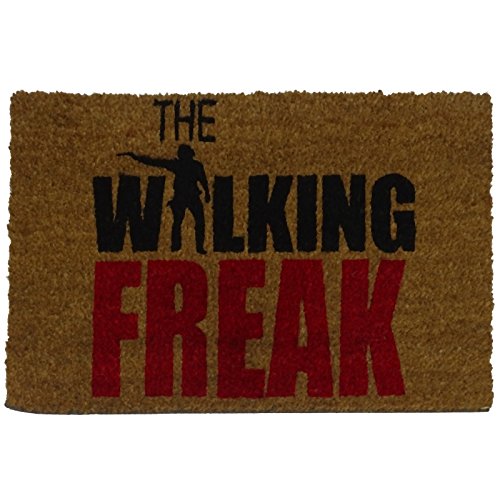 koko doormats Felpudo con Diseño Walking Freak, PVC, Coco, 40 x 60 cm