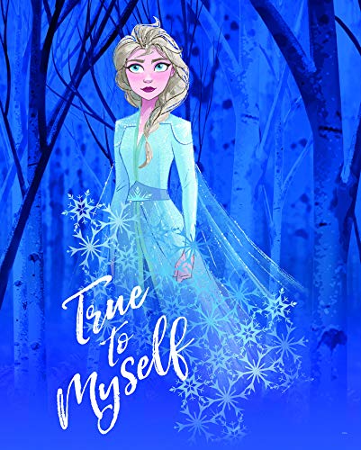 Komar Disney WB074-40x50 cm - Cuadro Decorativo para habitación de bebé, diseño de Frozen 2 Elsa True to Myself, sin Marco (40 x 50 cm)