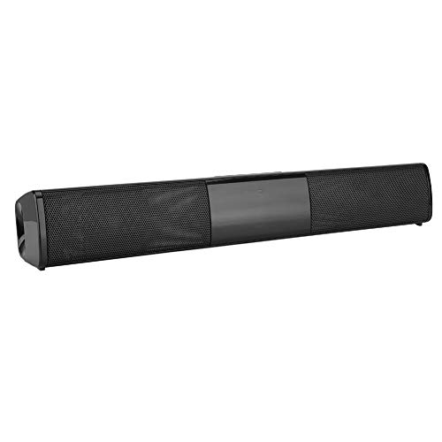 Lazmin Barra de Sonido Bluetooth, Altavoz estéreo estéreo inalámbrico DSP Theater Level con 4 Altavoces Barra de Sonido Recargable de Larga duración para TV, hogar