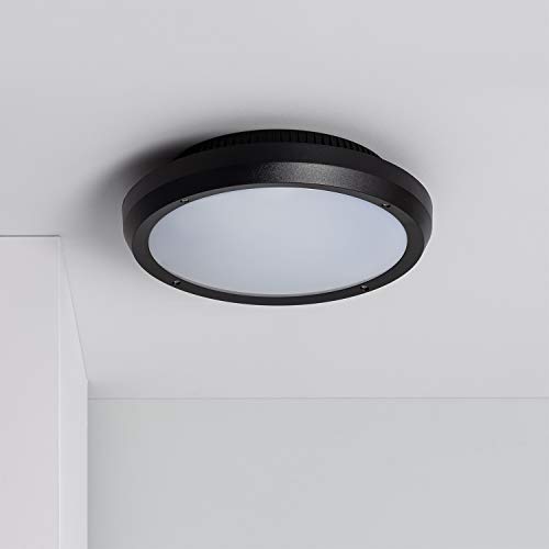 LEDKIA LIGHTING Plafón Circular Curio IP65 Negro PCPC