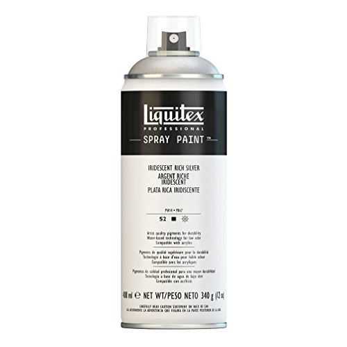 Liquitex Professional - Acrílico en spray, 400ml, plata rico iridiscente