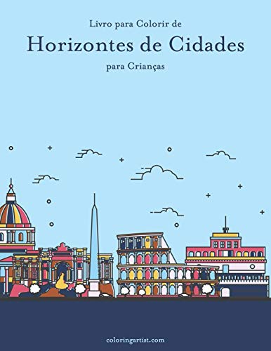 Livro para Colorir de Horizontes de Cidades para Crianças