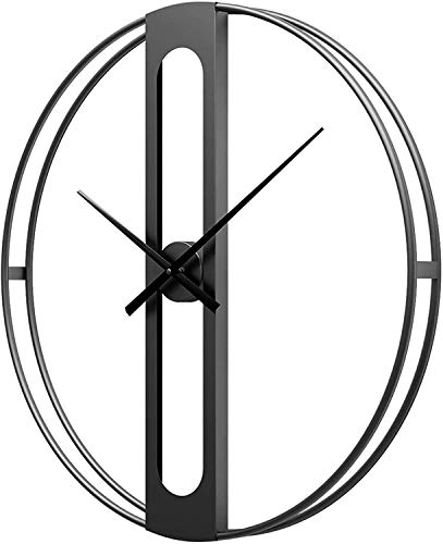 LKOER Reloj de Pared Relojes de Pared operado con batería 20 Pulgadas / 27 Pulgadas Granja Grande Reloj de Pared, Marco de Metal Decorativo para cocinas jinyang (Size : 70cm)