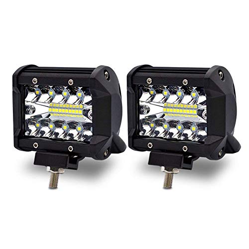 LncBoc 2 x 60W Lámpara de Trabajo Offroad Faros Adicionales Faro Invertido Luces Diurna Luz de la luz de los Faros de Campo a traves de SUV UTV ATV 12V-24V