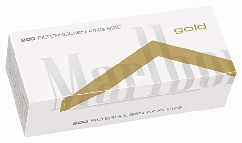 Marlboro Gold - Set de 1000 tubos con filtro para cigarrillos