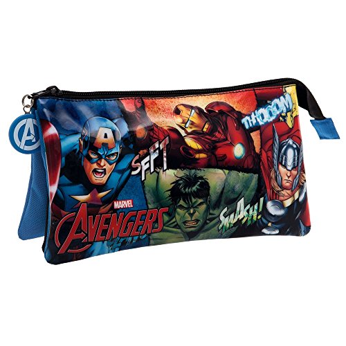 Marvel Avengers Neceser de Viaje, 1.32 litros, Color Negro