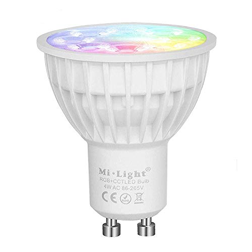 Mi-Light® FUT103 Bombilla Lámpara GU10 RGB+CCT LED Spotlight 4W 2.4G RF Multicolor Regulable 2261