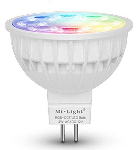 Mi-Light® FUT104 Bombilla Lámpara MR16 RGB+CCT LED Spotlight 4W 2.4G RF Multicolor Regulable 2209