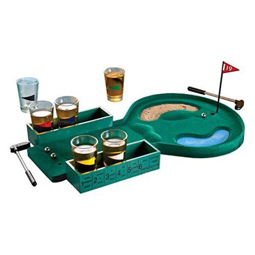 Mini juego de golf, mesa de golf, vaso de chupito, juego para beber, entretenimiento, mesa de billar, golf para fiestas, juego de cerveza, hombre, papá, día del padre, novedad, regalo