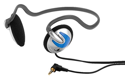 Monacor MD-260 Supraaural Banda para cuello Gris, Plata - Auriculares (Supraaural, Banda para cuello, Alámbrico, 20-20000 Hz, 1,5 m, Gris, Plata)