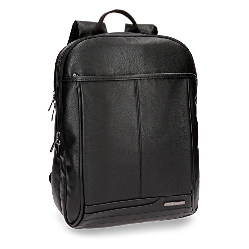 Movom Texas Mochila para Portátil 13,3" Negro 27x36x12 cms Piel Sintética 11.66L