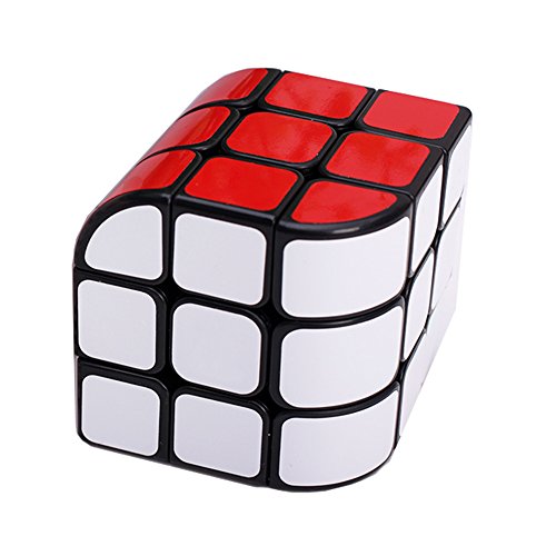 MZStech Nuevo Diseño Estructural de Curvo Triedro Cubo Magico 3x3x3 Cube Puzzle (Negro)