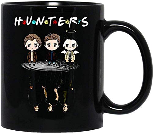 N\A Sobrenatural Baby Actor Dean-Winchester Sam-Winchester Castiel Taza con asa, Taza de café Reutilizable de cerámica aislada, Taza de Viaje de café