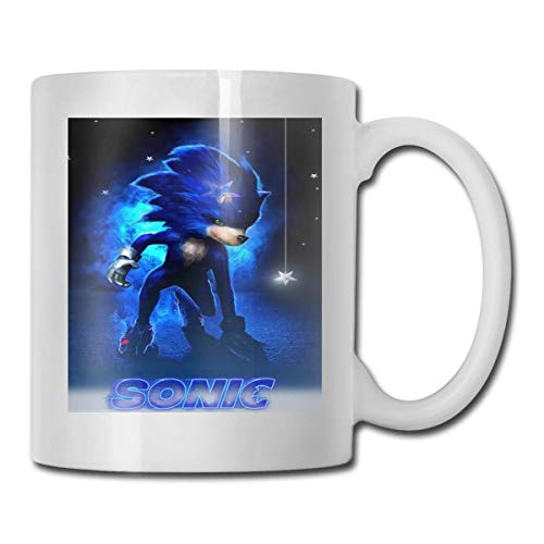 N\A Speed ​​of Hero Sonic-Hedgehog Taza de café Taza de cerámica Regalo de 11 oz para Hombres y Mujeres Que aman Las Tazas