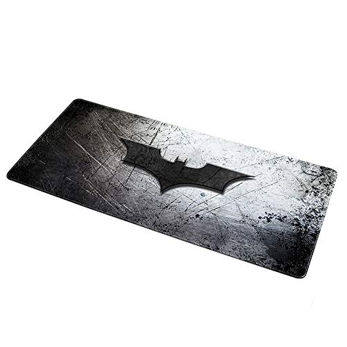 NBPRO Alfombrilla de ratón de Gel de Videojuegos 900x400mm Alfombrilla de ratón notbook Grande para Juegos Alfombrilla XXL Alfombrilla de ratón para Escritorio para Batman Logo-4