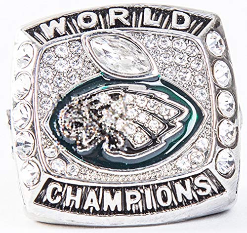 NMABY 1968 Eagles Rugby World Championship Ring Replica Champions Anillos American Football Collection Souvenirs Fans Regalos con Caja Silver-14#