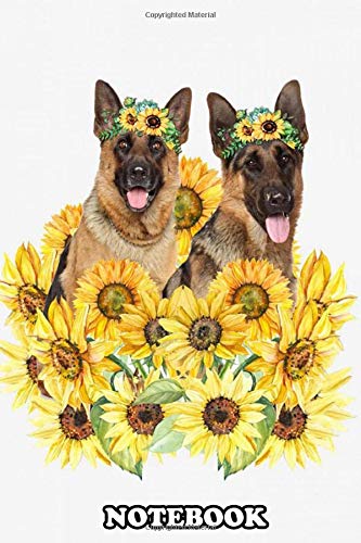 Notebook: German Shepherd Art 62 Poster Decor , Journal for Writing, College Ruled Size 6" x 9", 110 Pages