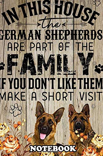 Notebook: German Shepherd Art 92 Poster Decor , Journal for Writing, College Ruled Size 6" x 9", 110 Pages