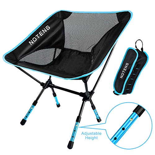 NOTENS Adjustable Folding Chair Silla Plegable Ajustable, Adulto, Azul, 36cm (L) x 14cm (W) x 11cm (H)