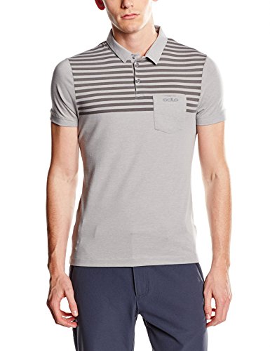 Odlo Shift X - Polo de Manga Corta para Hombre, Hombre, Color Gris, tamaño S